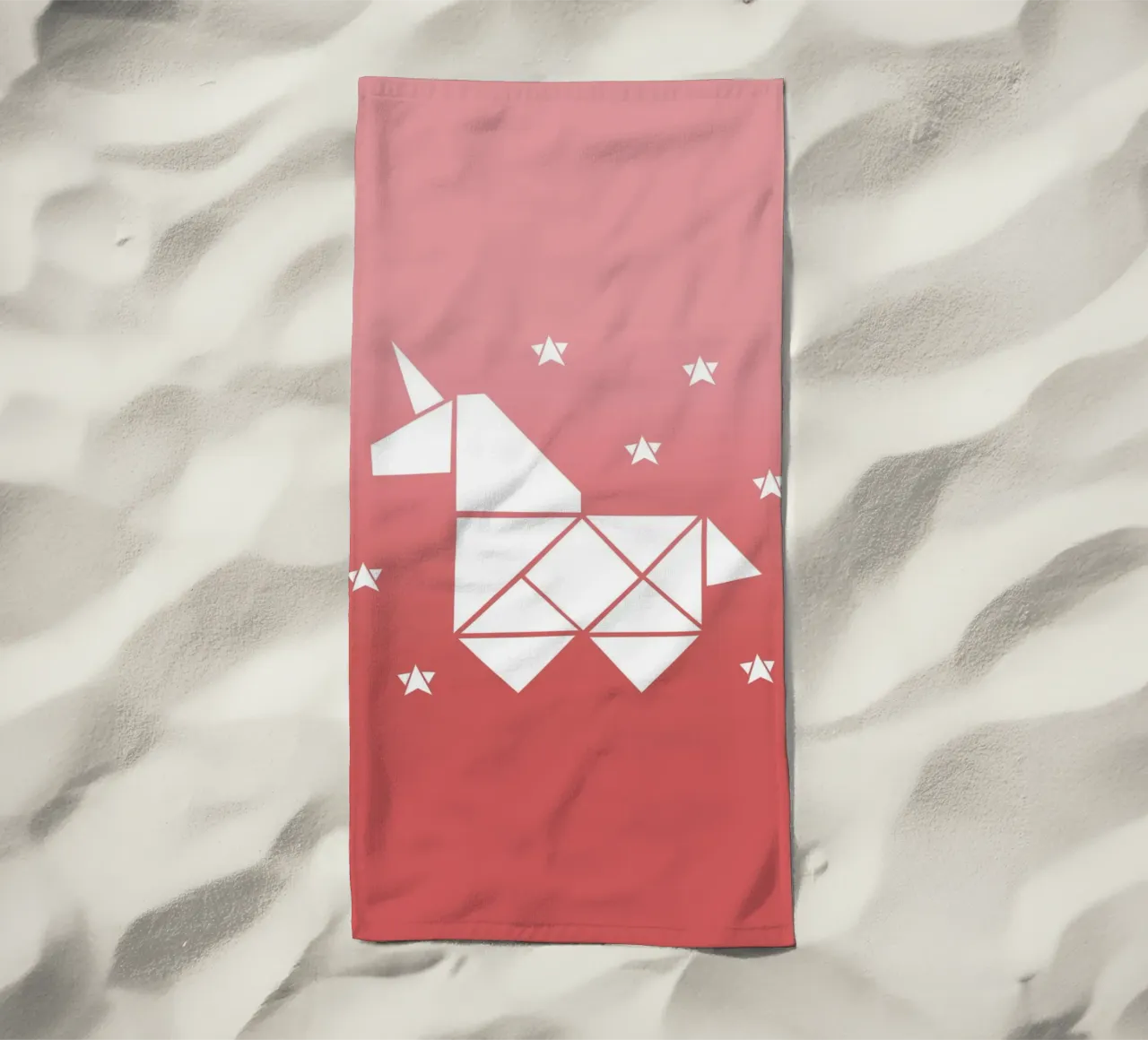 Sparkling gradient unicorn rosa telo mare da BAINAI KIDS