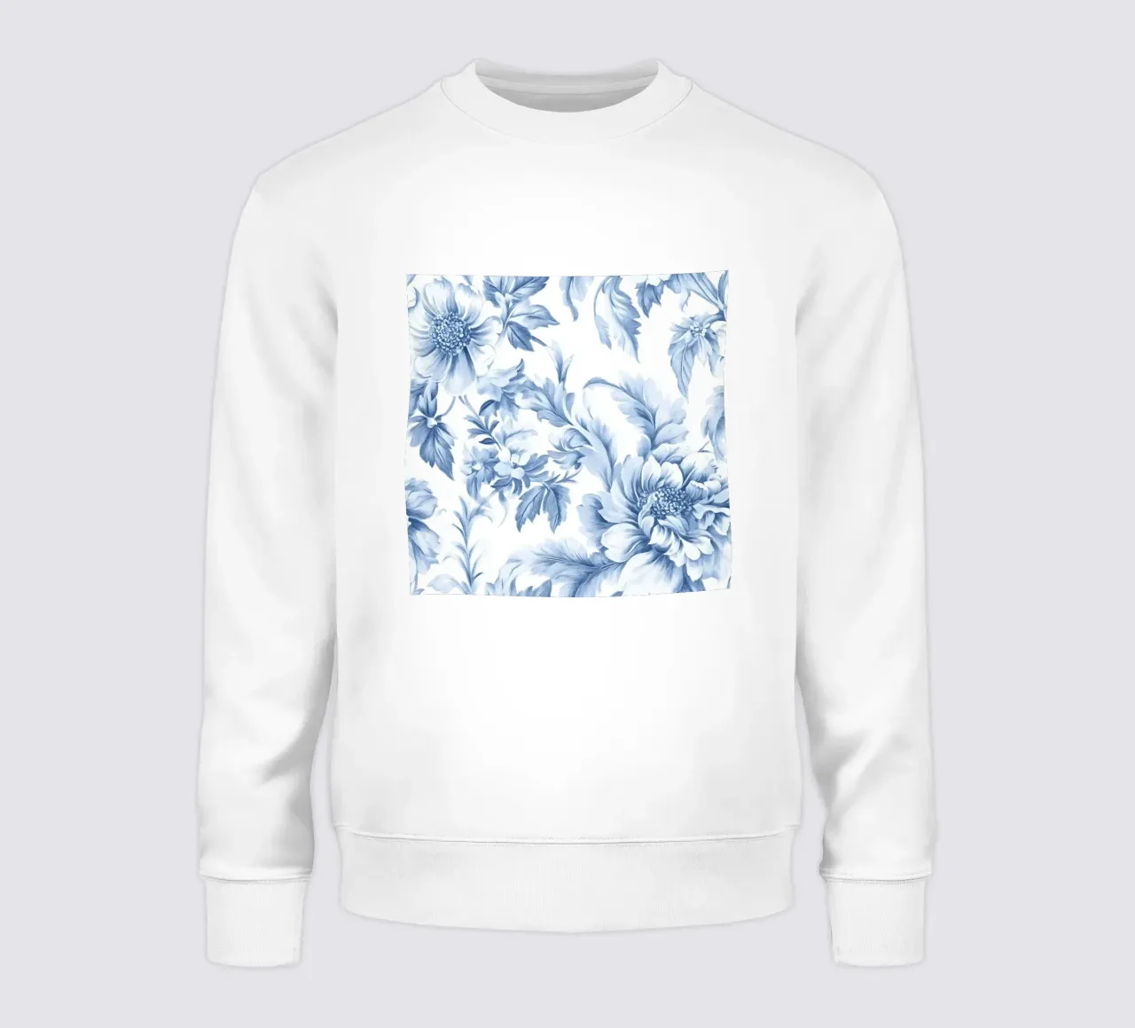 Motivo Toile francese blu felpa da Floral Decor & Stylish T-Shirts
