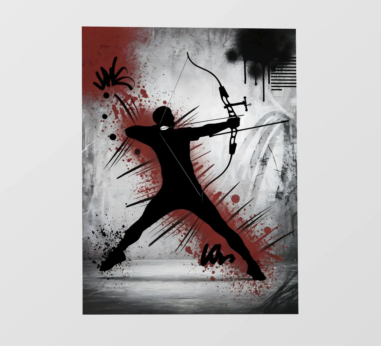 Boogschieten: Graffiti precisieboogschutter backlit folie van GameDay Studio