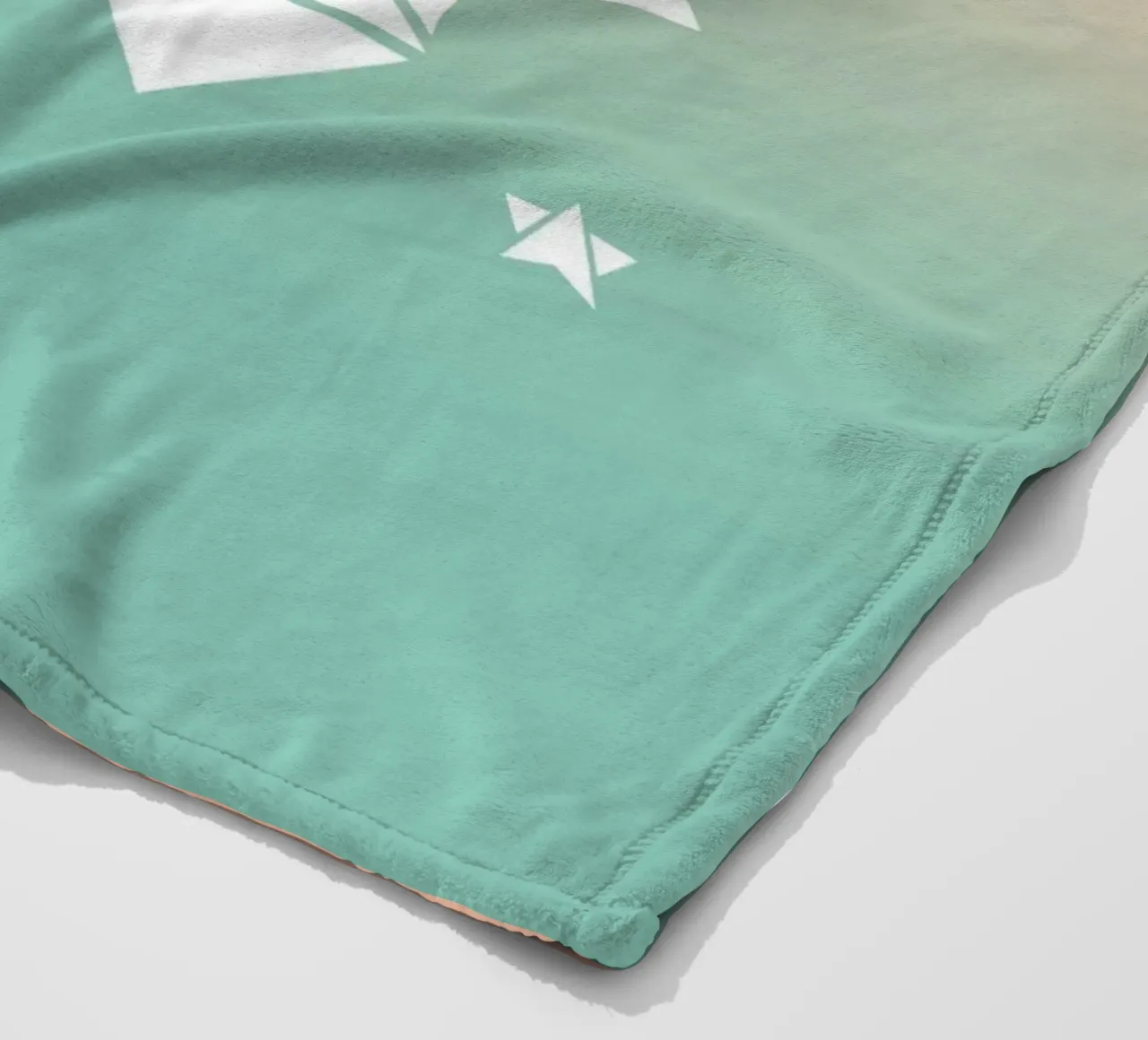 Sparkling gradient unicorn green coperta in pile da BAINAI KIDS