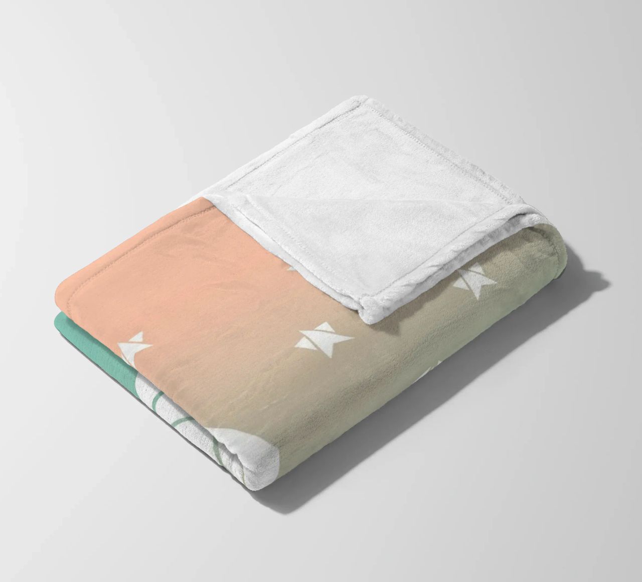 Sparkling gradient unicorn green coperta in pile da BAINAI KIDS