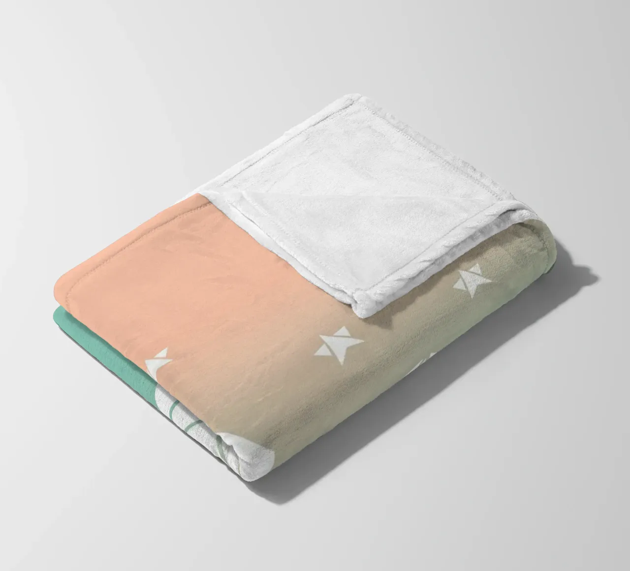 Sparkling gradient unicorn green coperta in pile da BAINAI KIDS