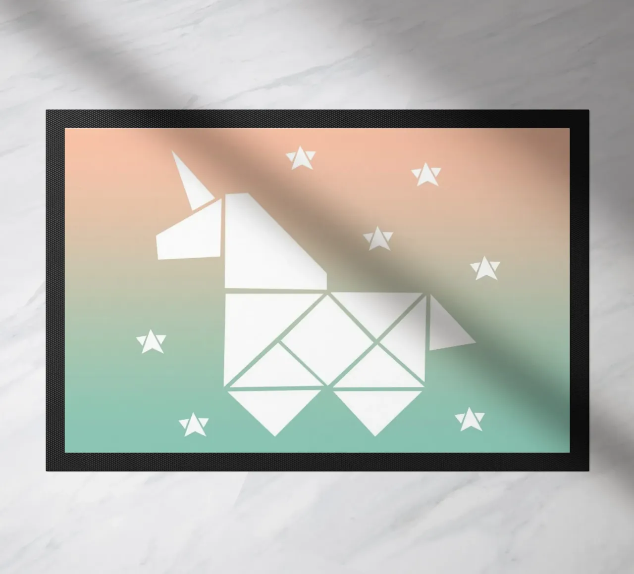 Sparkling gradient unicorn green zerbino da BAINAI KIDS