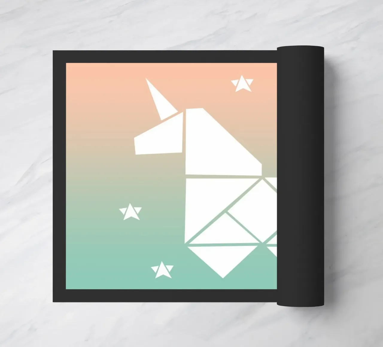 Sparkling gradient unicorn green zerbino da BAINAI KIDS