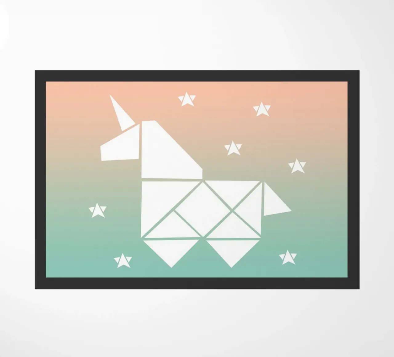 Sparkling gradient unicorn green zerbino da BAINAI KIDS