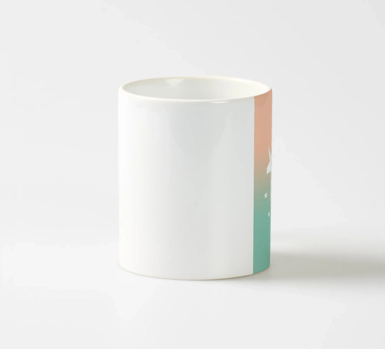 Sparkling gradient unicorn green tazza in ceramica da BAINAI KIDS