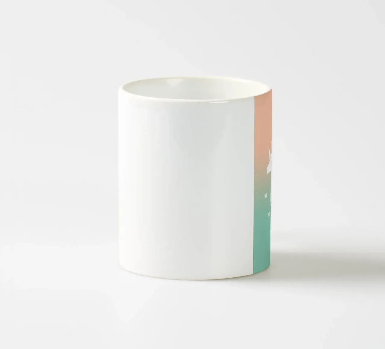 Sparkling gradient unicorn green mug en céramique de BAINAI KIDS