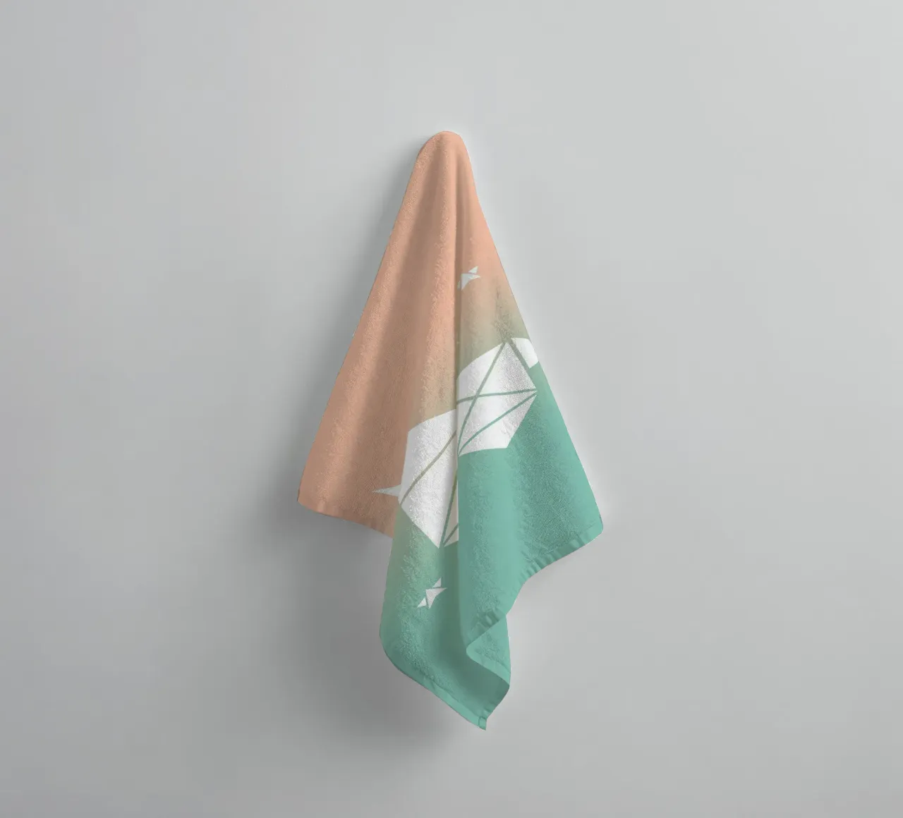 Sparkling gradient unicorn green Handtuch von BAINAI KIDS