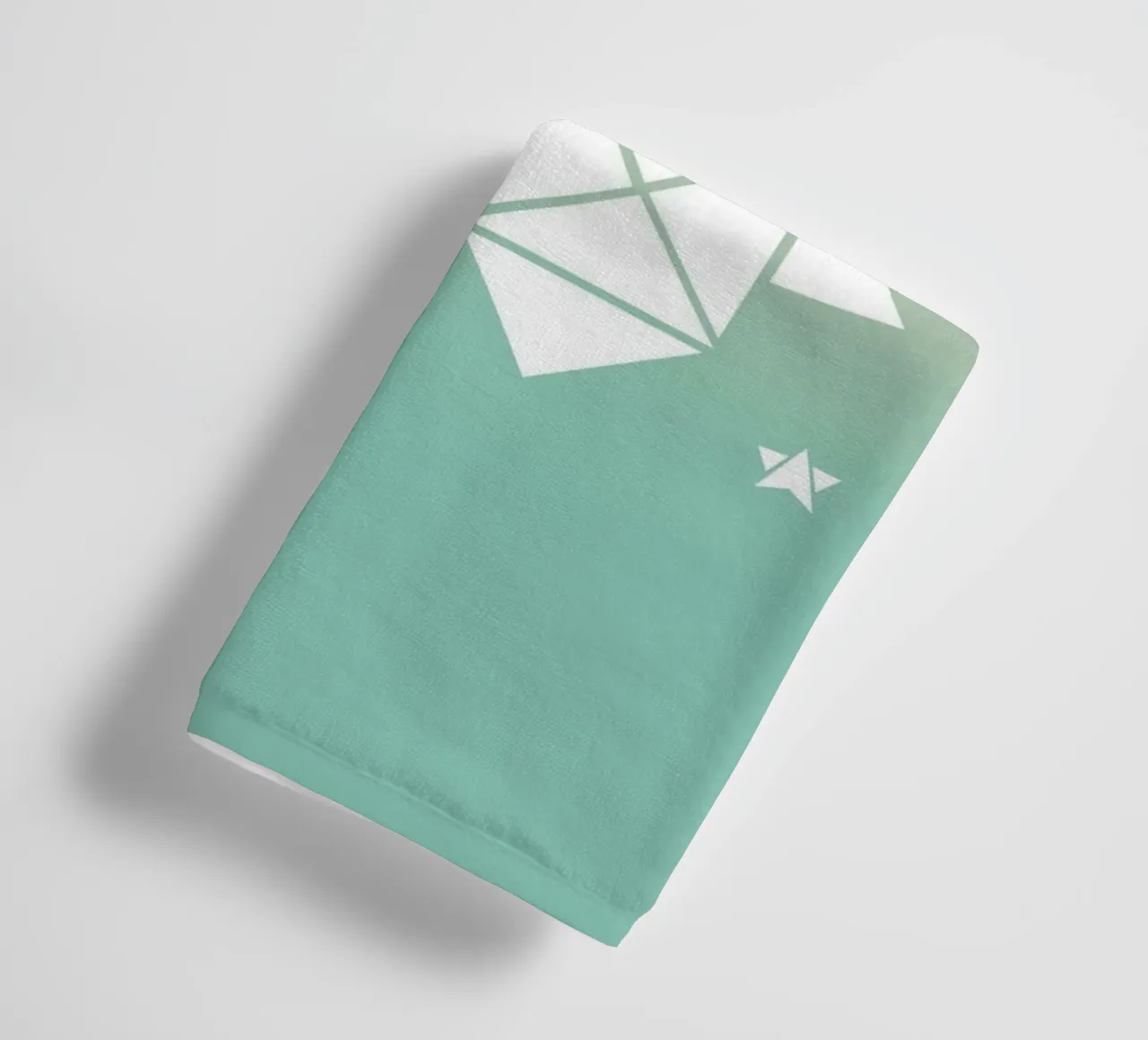 Sparkling gradient unicorn green asciugamano da bagno da BAINAI KIDS