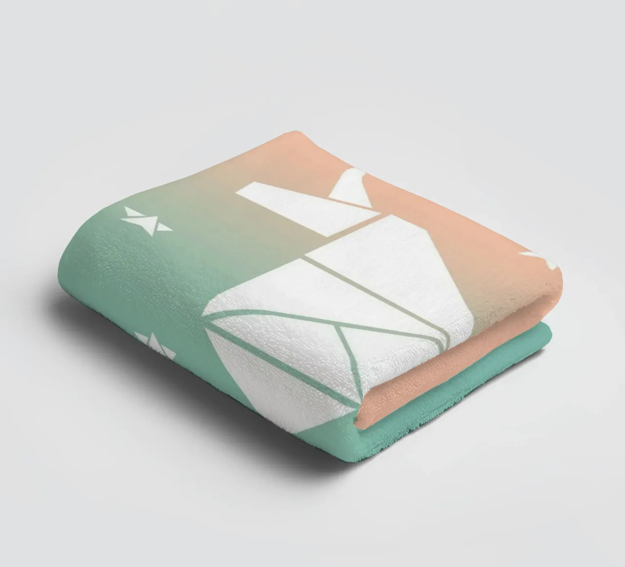 Sparkling gradient unicorn green asciugamano da bagno da BAINAI KIDS