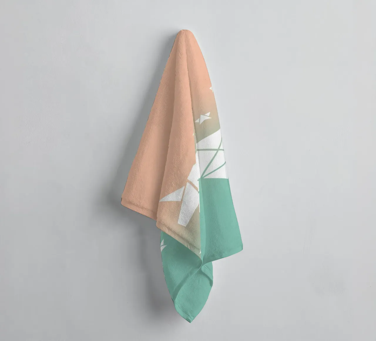 Sparkling gradient unicorn green asciugamano da bagno da BAINAI KIDS