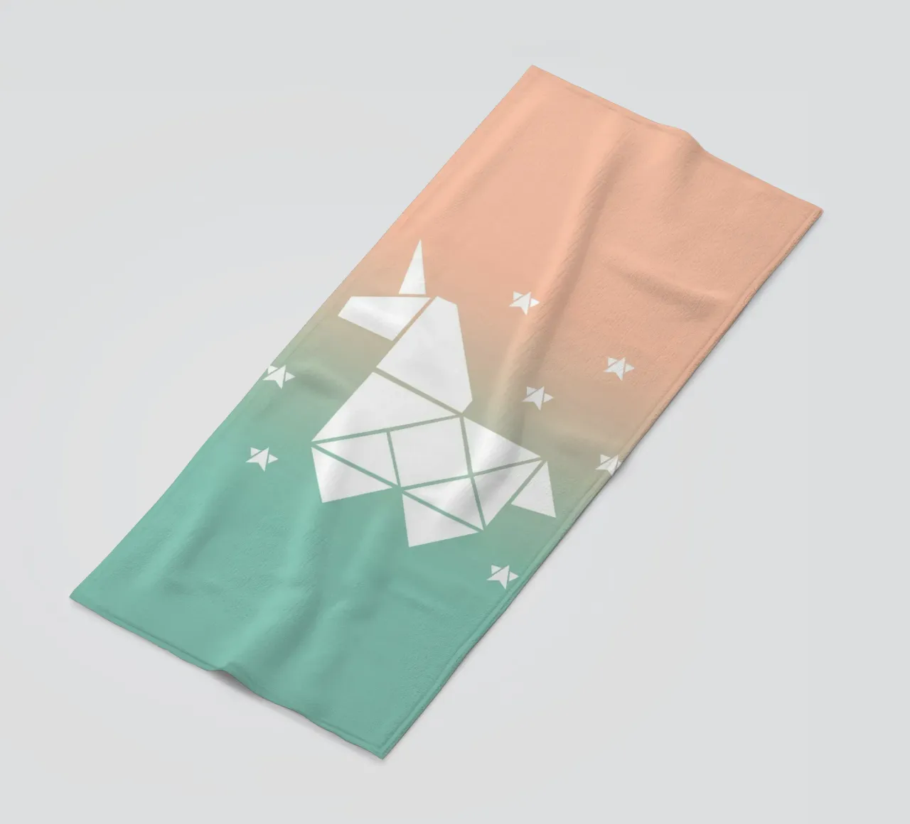 Sparkling gradient unicorn green telo mare da BAINAI KIDS