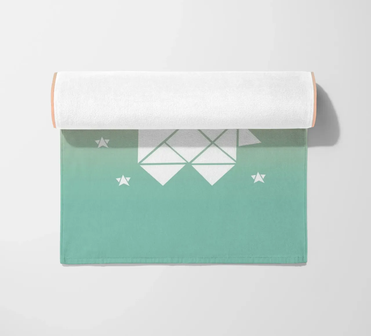 Sparkling gradient unicorn green telo mare da BAINAI KIDS