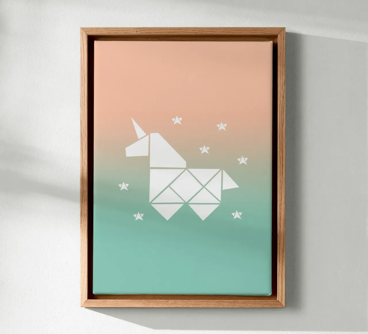 Sparkling gradient unicorn green tela da BAINAI KIDS