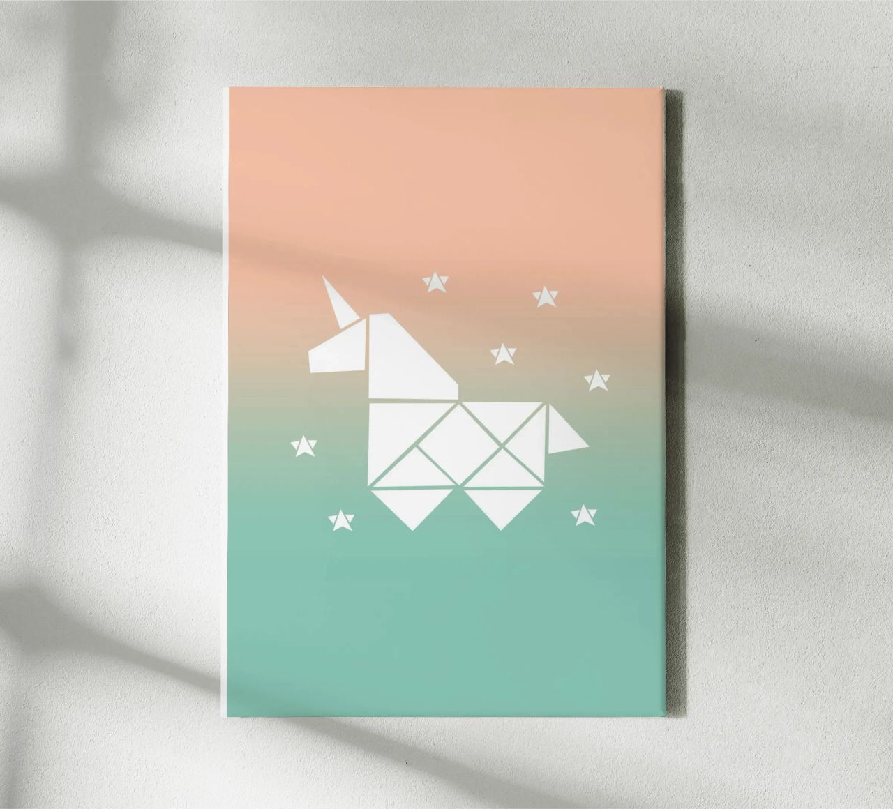 Sparkling gradient unicorn green tela da BAINAI KIDS