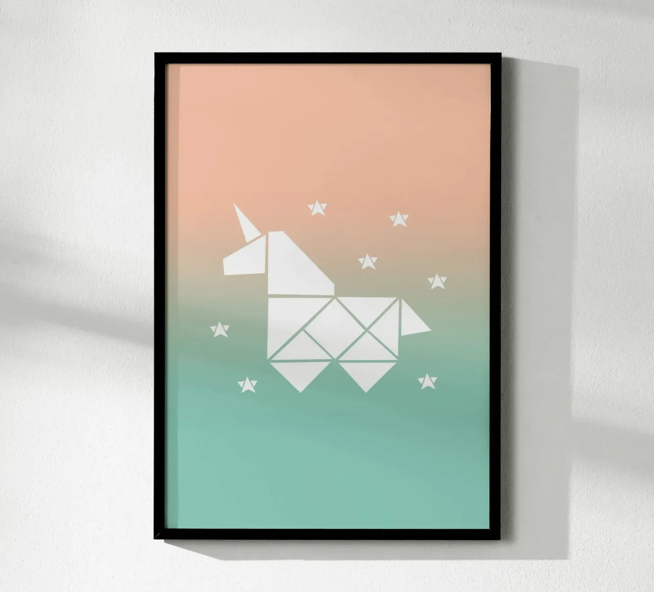 Sparkling gradient unicorn green carta hahnemühle da BAINAI KIDS