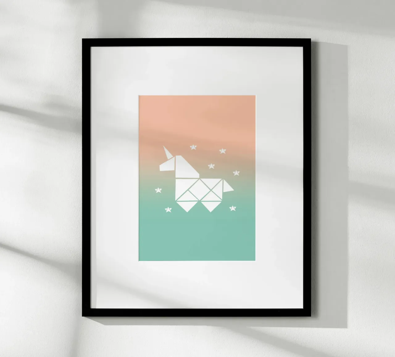 Sparkling gradient unicorn green carta hahnemühle da BAINAI KIDS