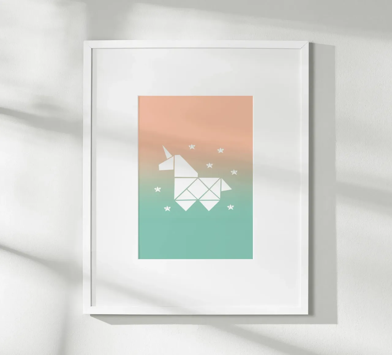 Sparkling gradient unicorn green carta hahnemühle da BAINAI KIDS