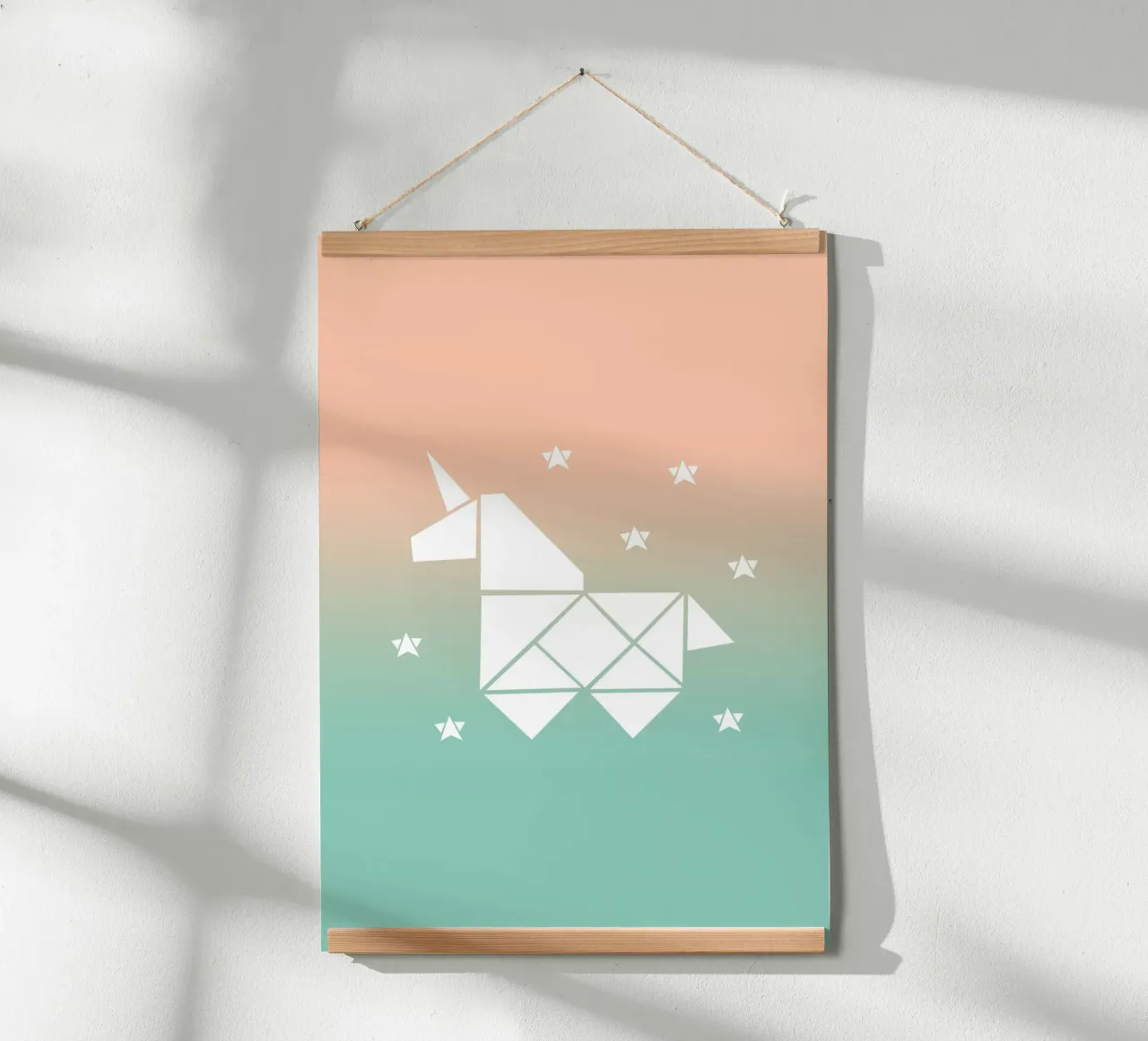 Sparkling gradient unicorn green carta hahnemühle da BAINAI KIDS