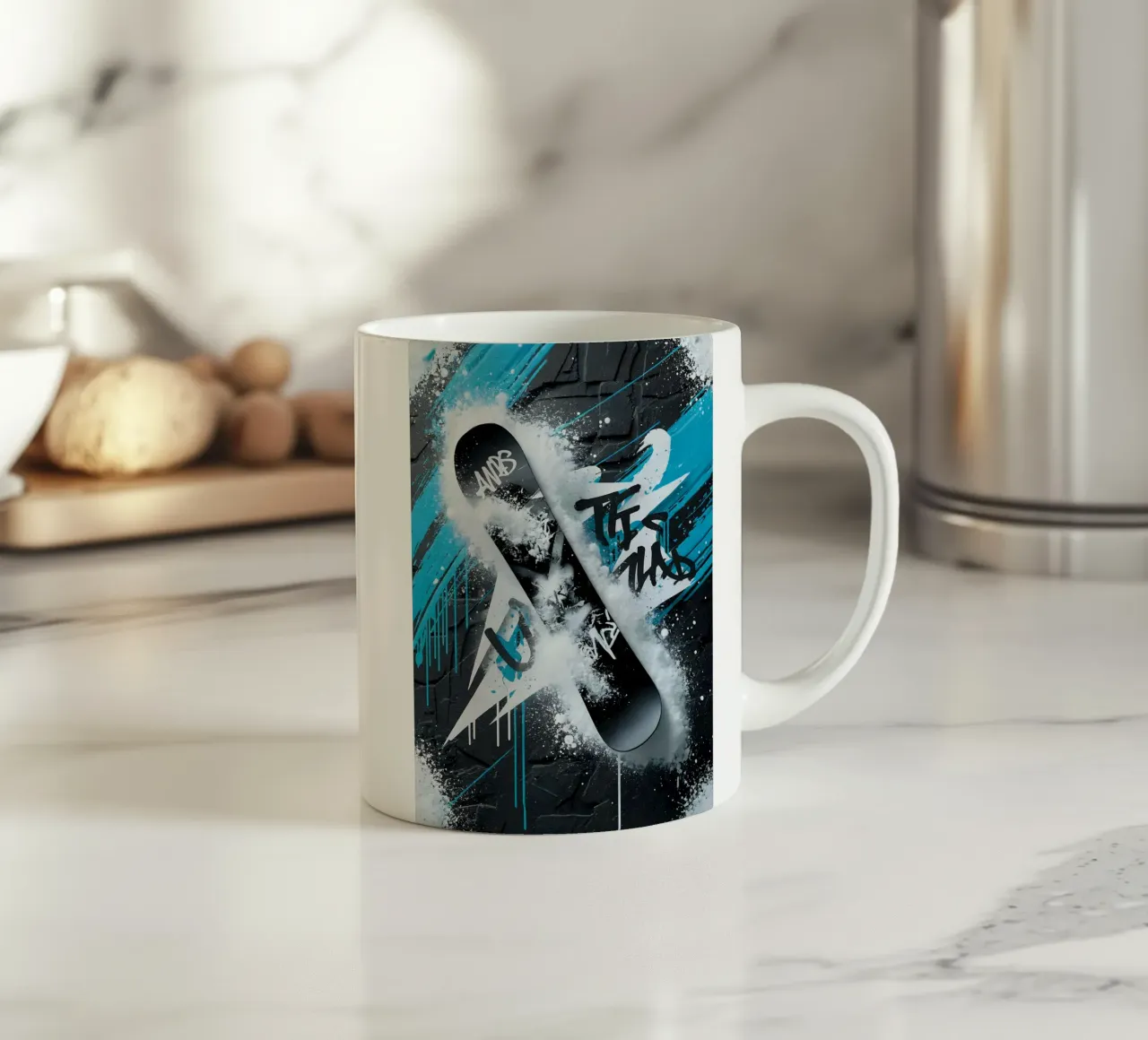 Snowboard: Graffiti Snowboarding tazza in ceramica da GameDay Studio