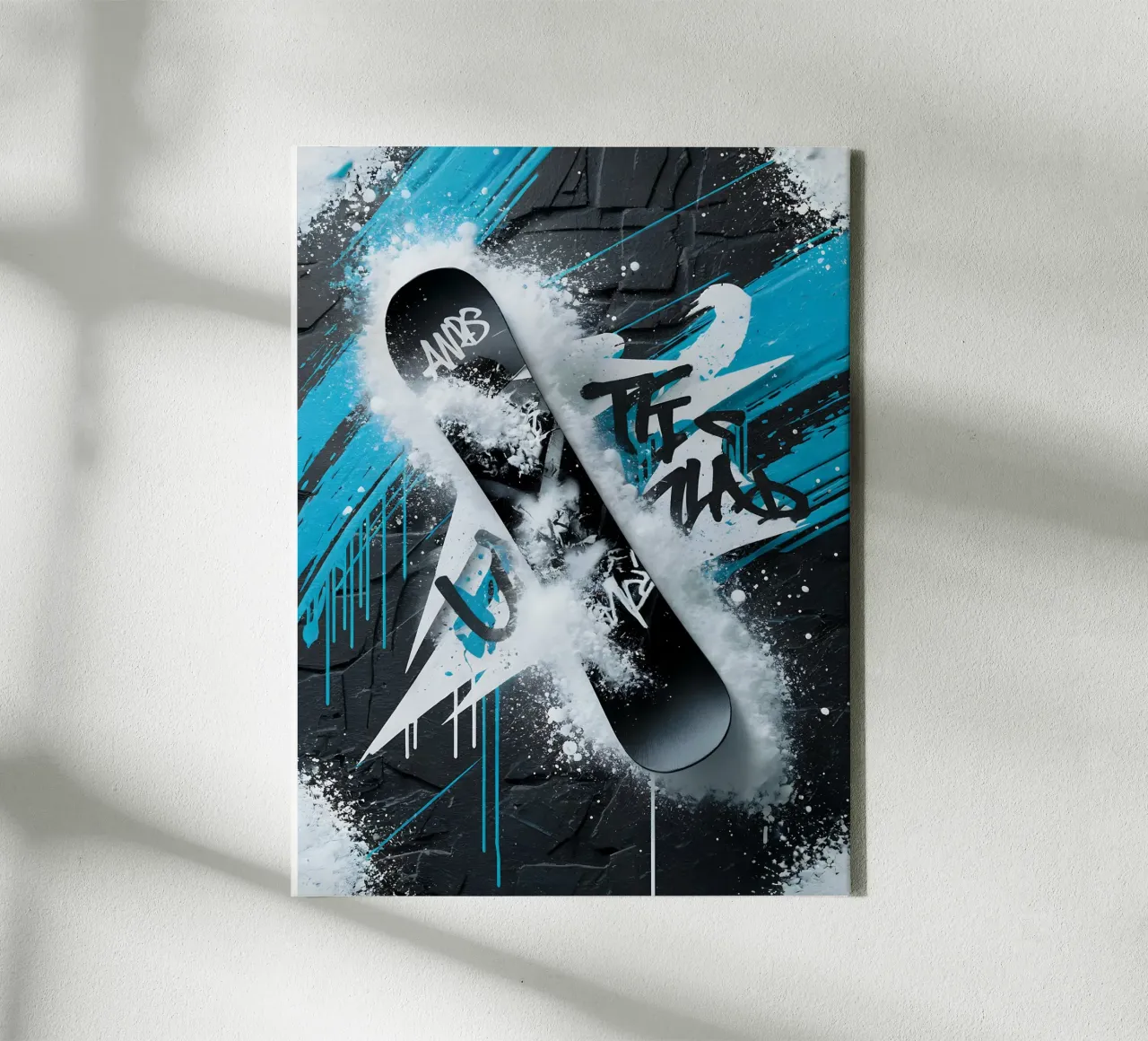 Snowboard: Graffiti Snowboarding tela con Cornice a cassetta da GameDay Studio