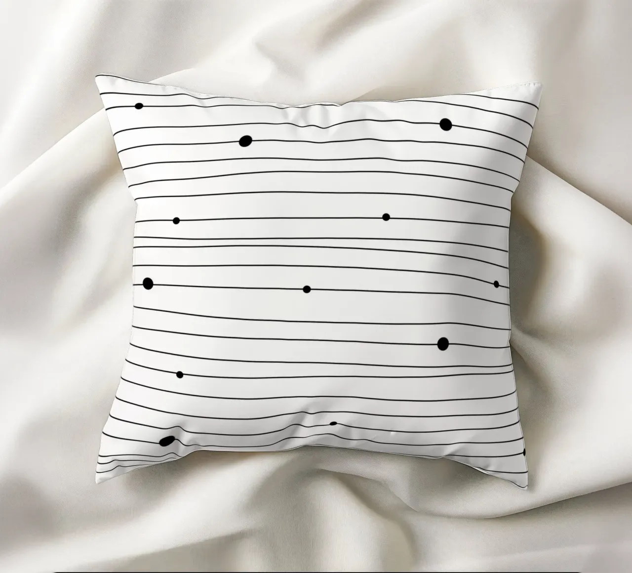 Minimalist lines I decorative cushion by BAINAI