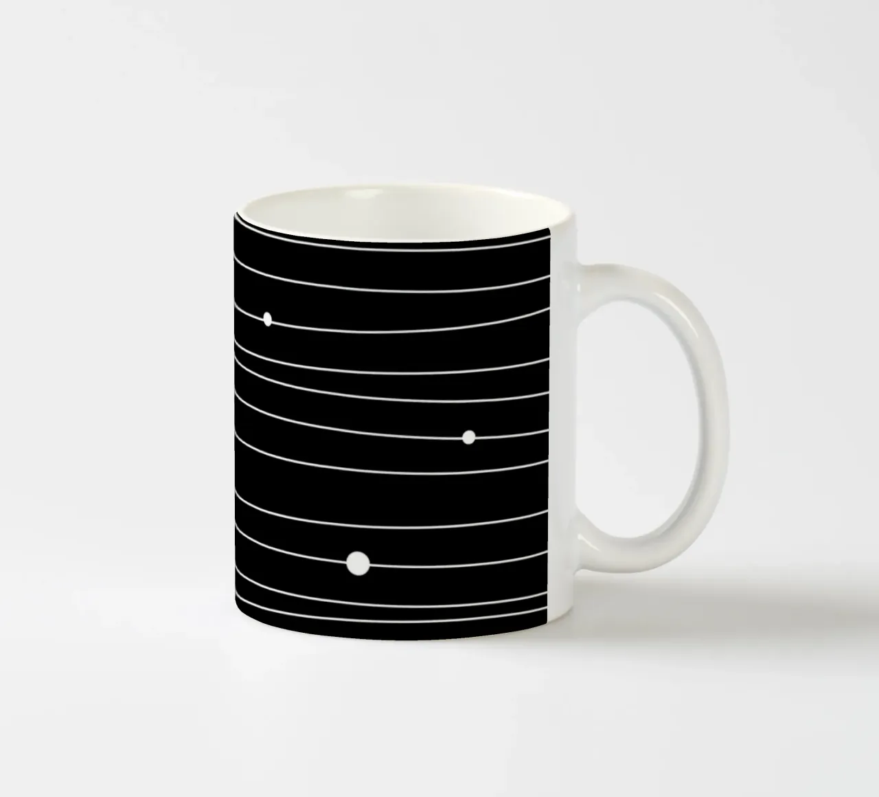 Minimalist lines II Keramik Tasse von BAINAI
