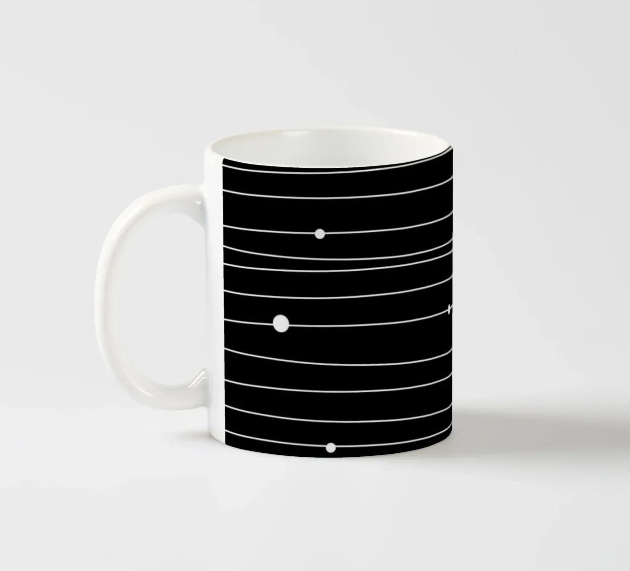 Minimalist lines II Keramik Tasse von BAINAI