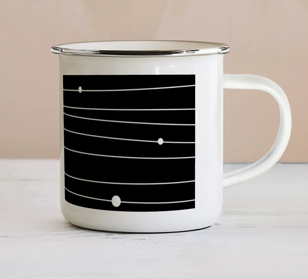 Minimalist lines II taza de esmalte de BAINAI