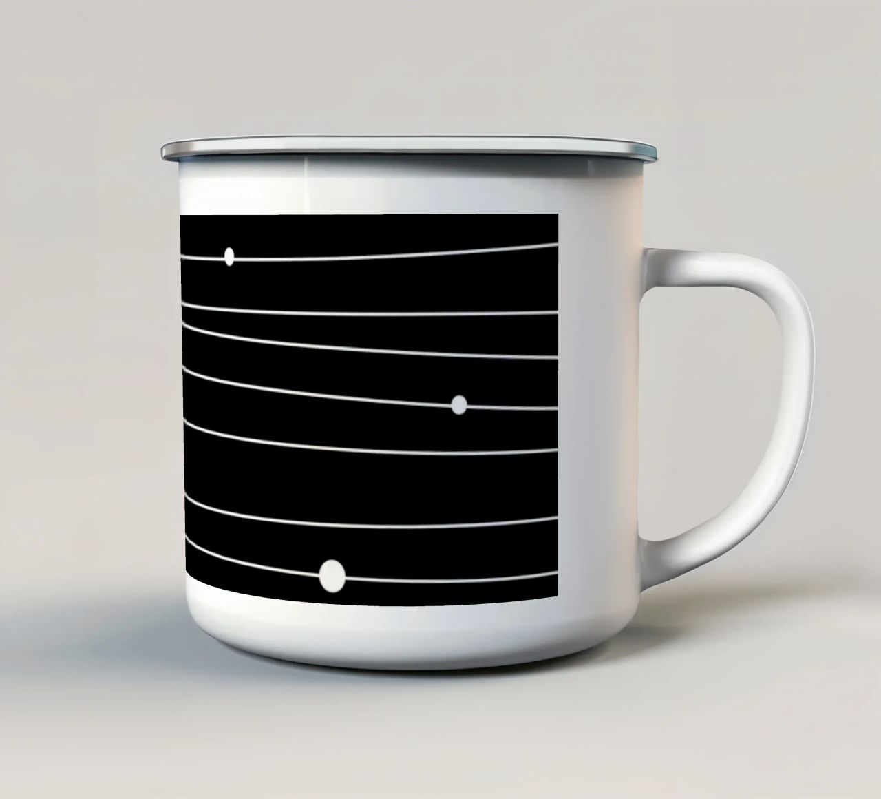 Minimalist lines II tazza in smalto da BAINAI