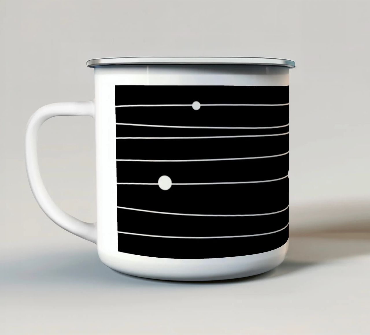 Minimalist lines II tazza in smalto da BAINAI