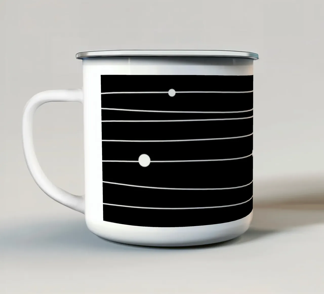 Minimalist lines II taza de esmalte de BAINAI