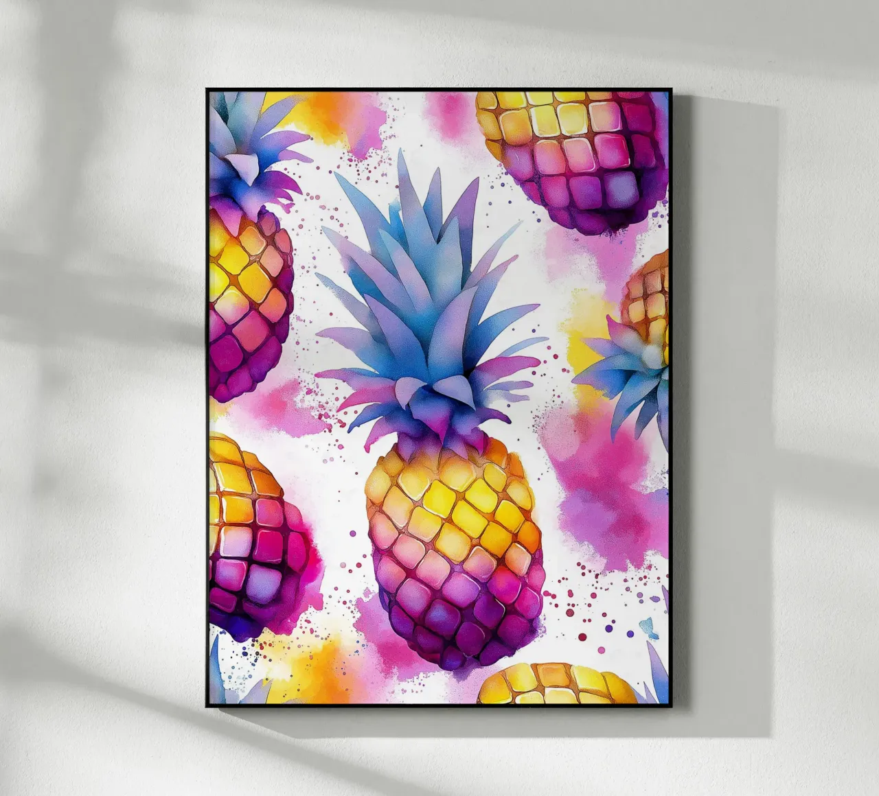 Acquarello pop art Ananas plexiglass da Spice & Style