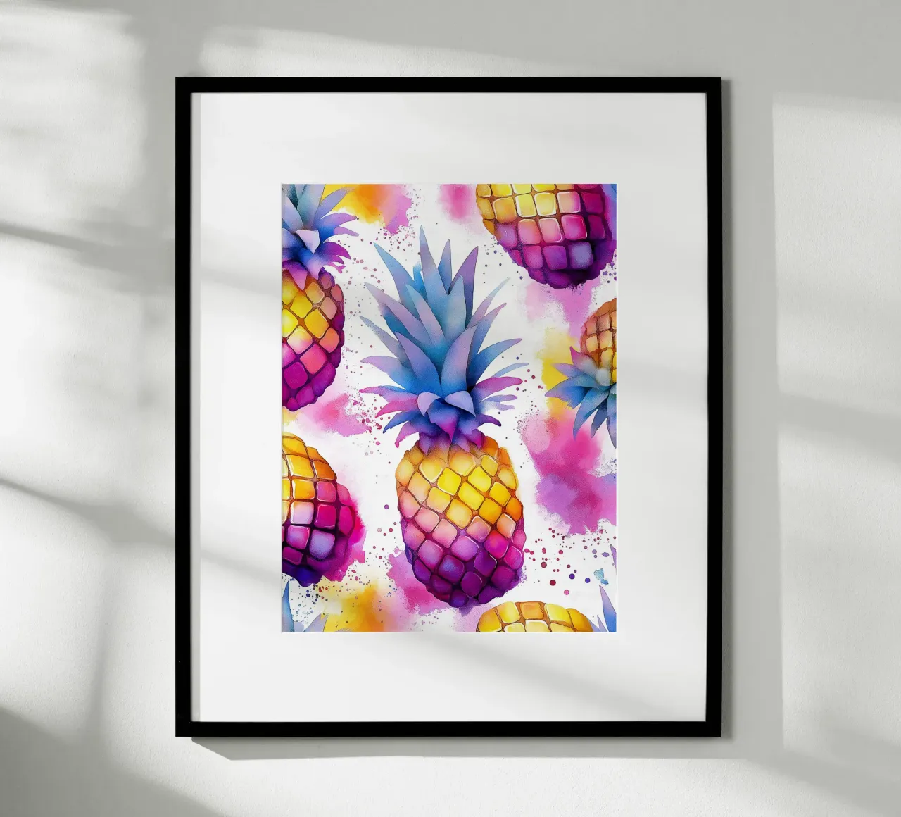 Acquarello pop art Ananas carta hahnemühle da Spice & Style