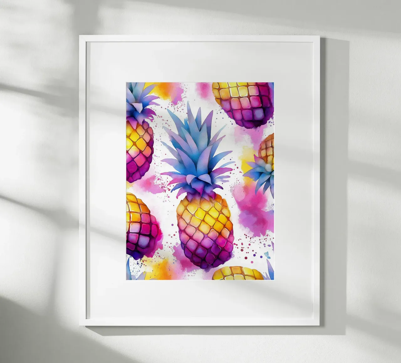 Acquarello pop art Ananas carta hahnemühle da Spice & Style