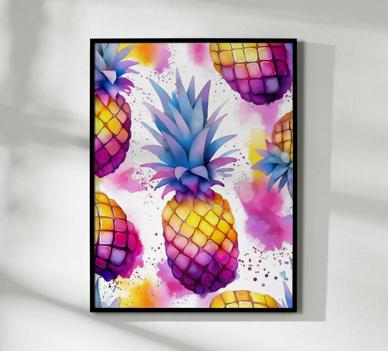 Acquarello pop art Ananas carta hahnemühle da Spice & Style