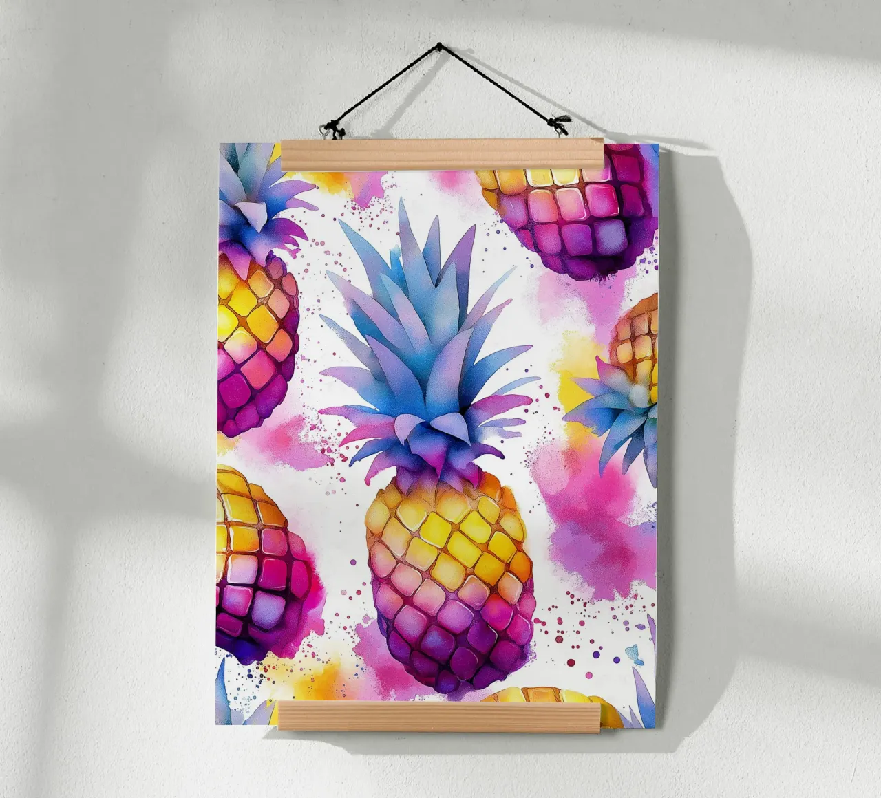 Acquarello pop art Ananas carta hahnemühle da Spice & Style