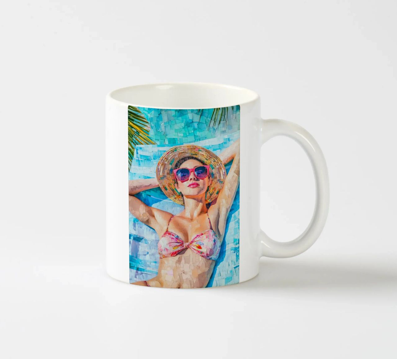 Divertimento in spiaggia al femminile tazza in ceramica da Carinaprint