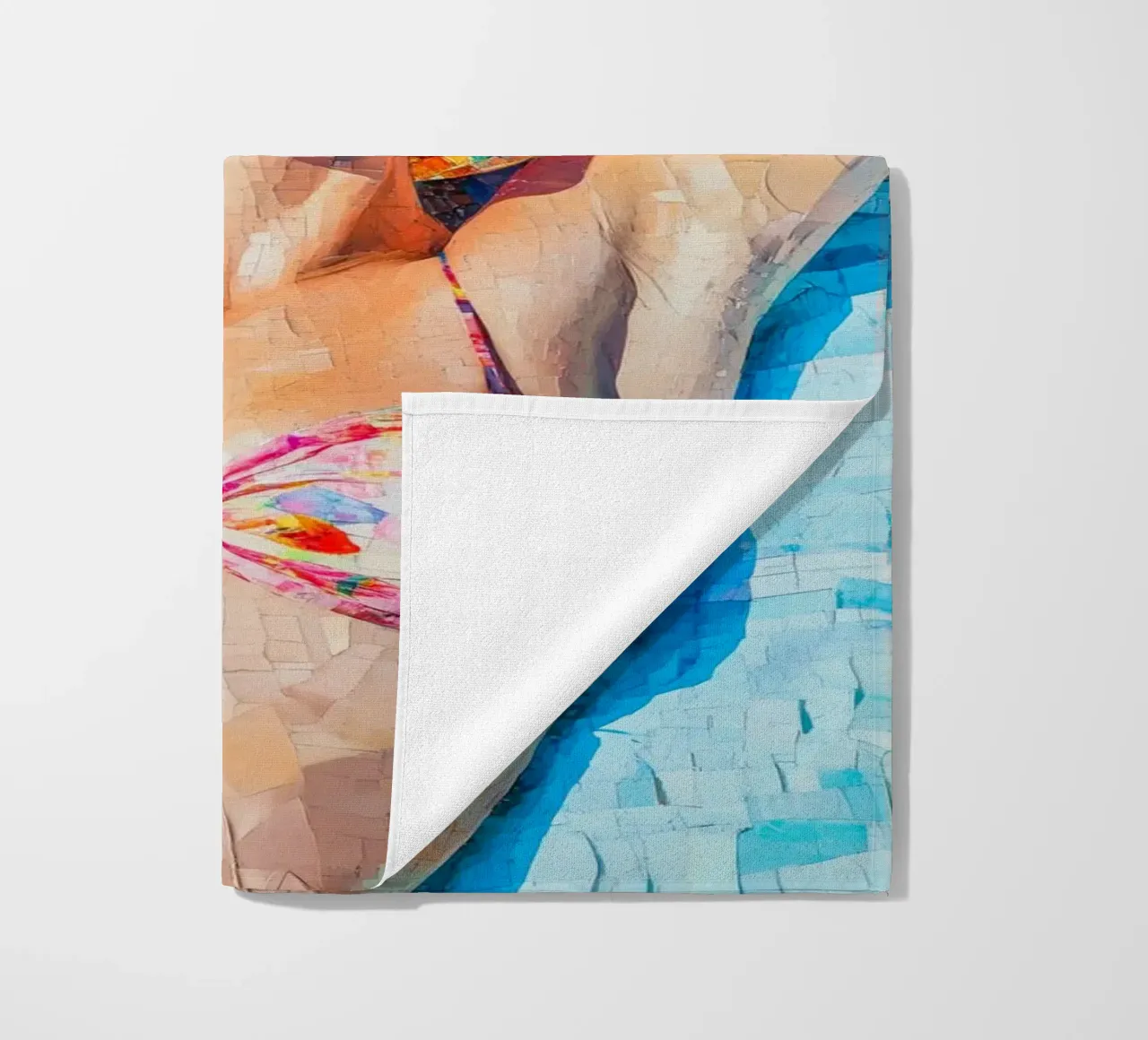 Female beach fun beach towel by Carinaprint