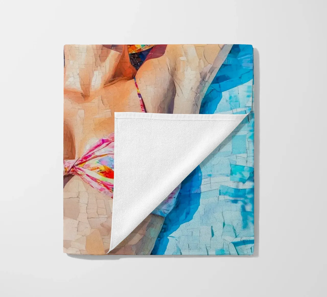 Female beach fun beach towel by Carinaprint