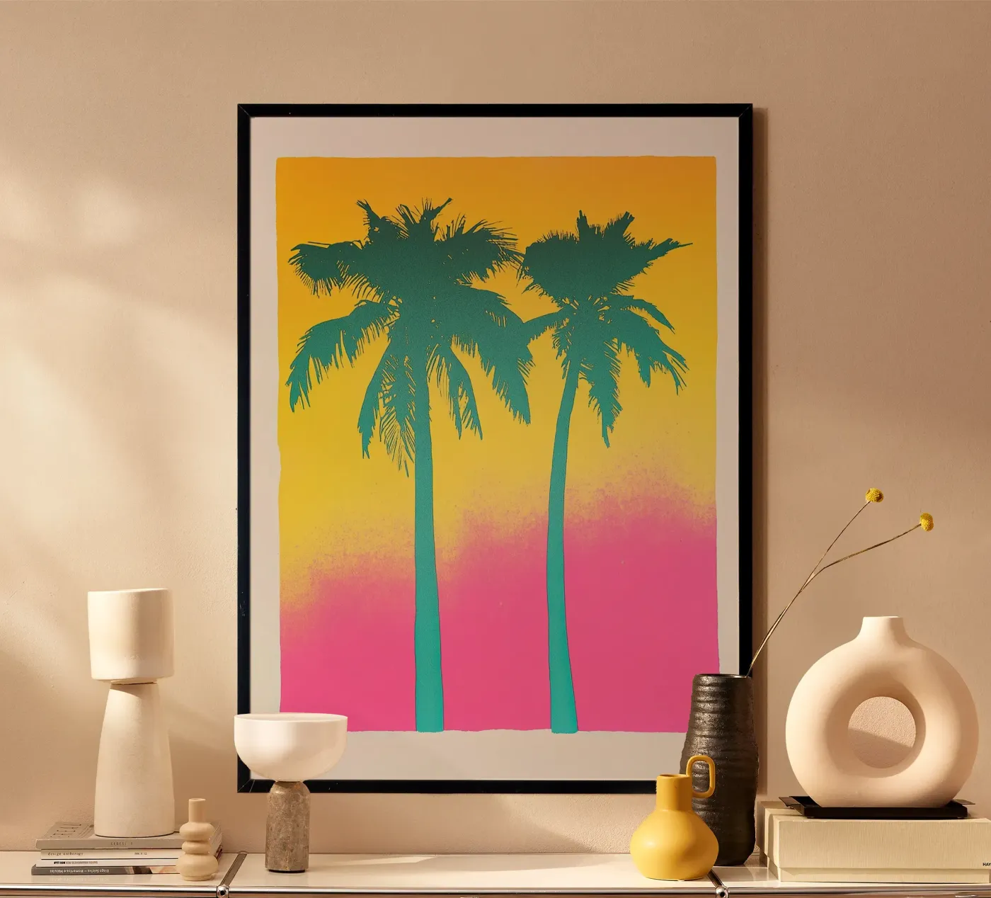 Palmen poster by Nikis Art Studio