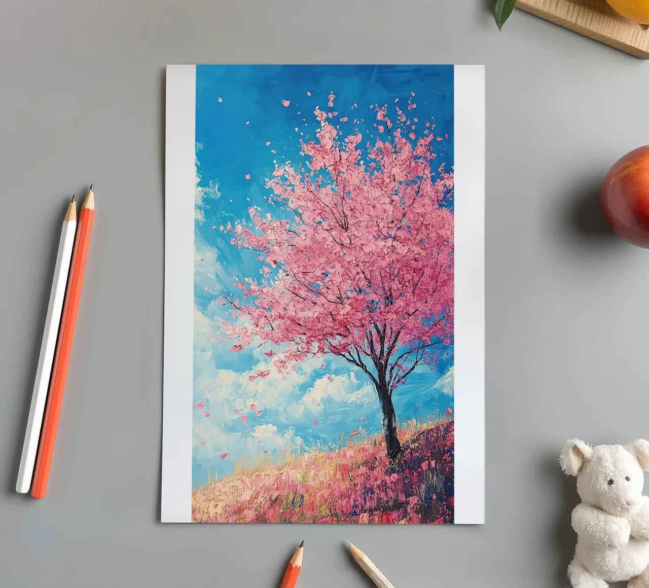 Cherry blossoms sticker sheet by Nikis Art Studio