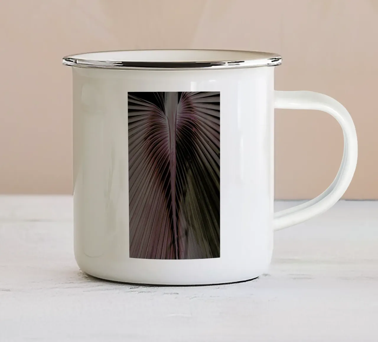 Love Palm tazza in smalto da Shot By Clint