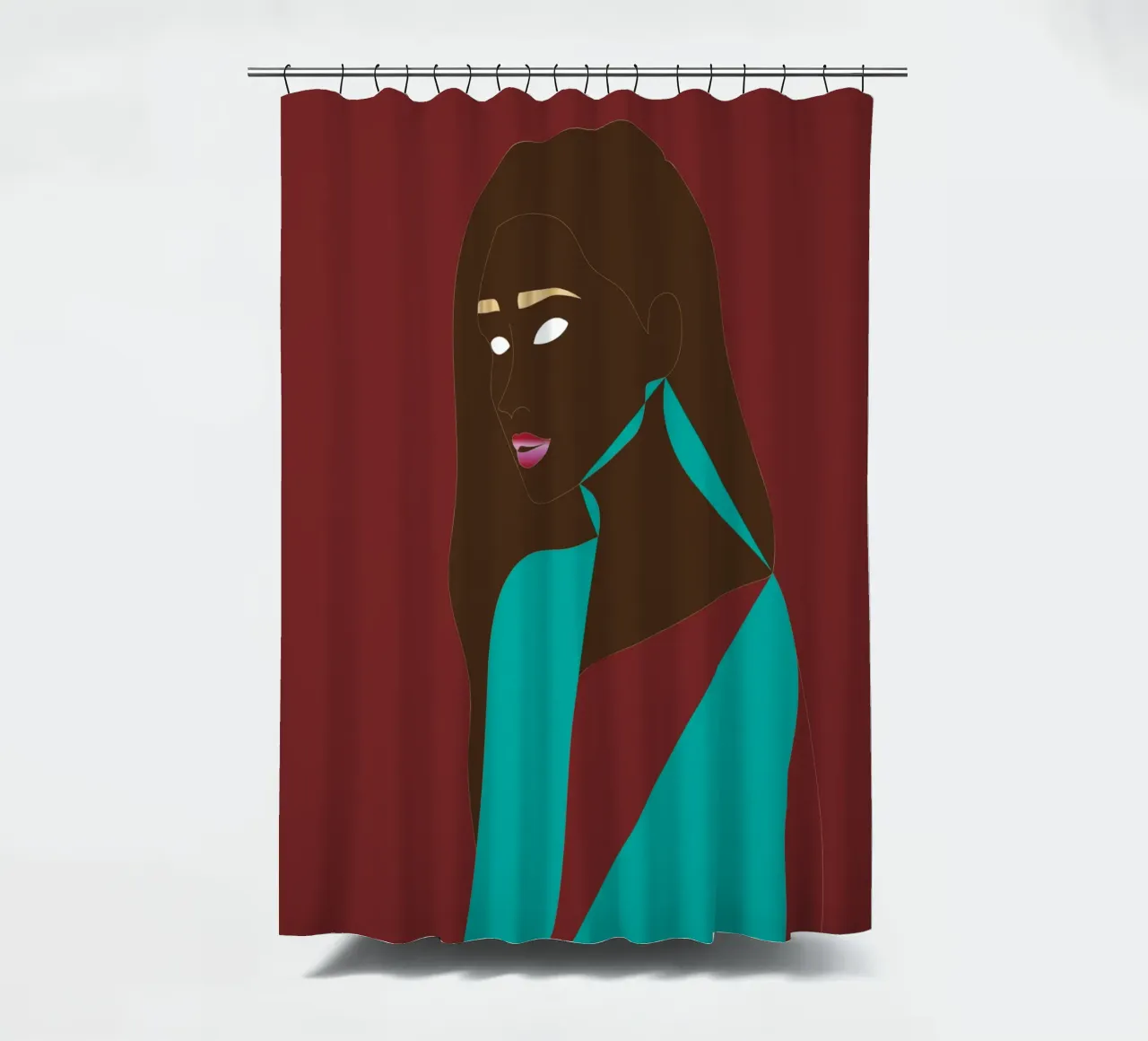 Red Velvet shower curtain by Antonitsa