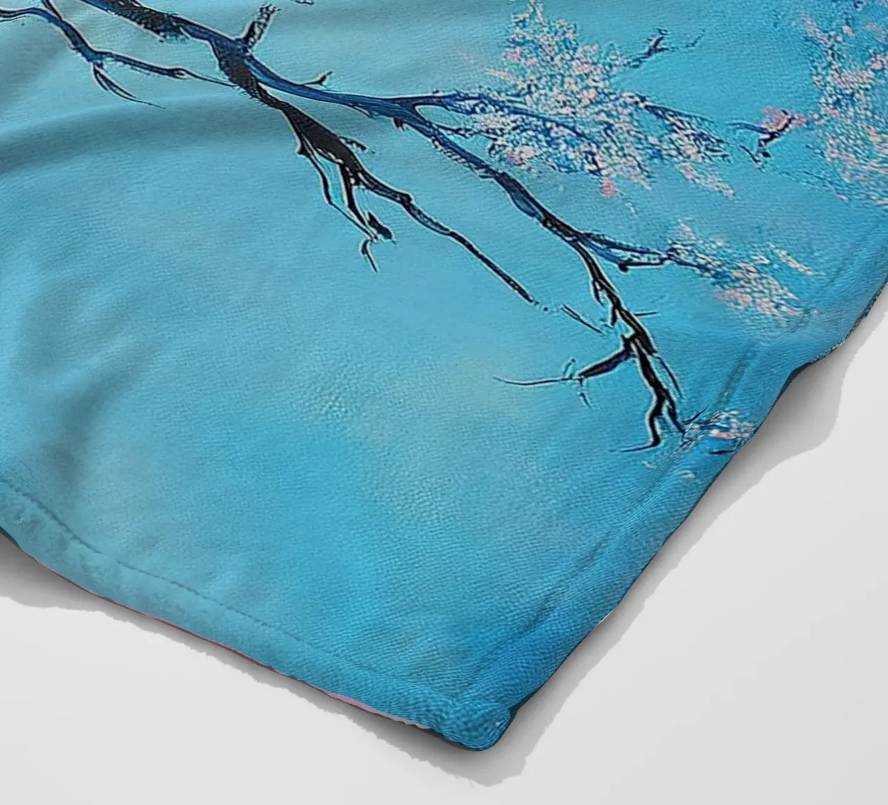 Uccello blu coperta in pile da Nikis Art Studio