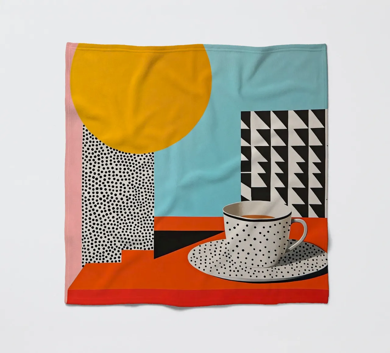 Caffè retro vintage coperta in pile da Nikis Art Studio