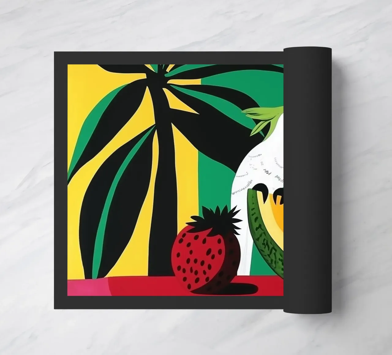 Frutta tropicale con cacatua bianco zerbino da Autofocus