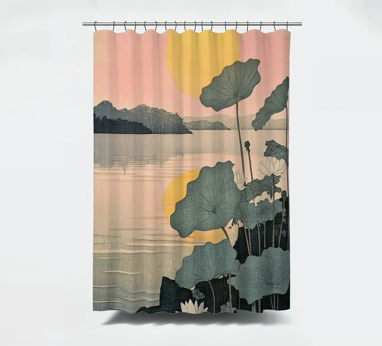 Sunset Duschvorhang von Ukiyo Visions