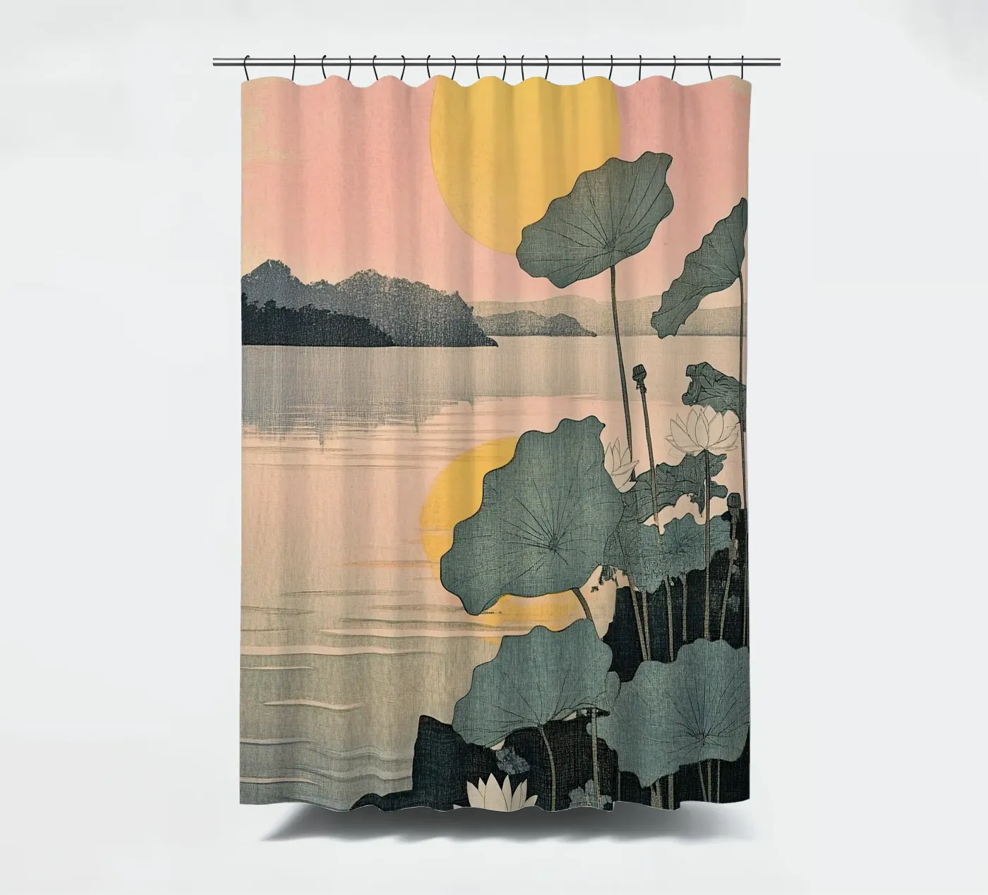 Sunset Duschvorhang von Ukiyo Visions