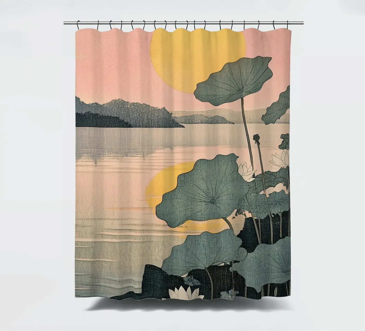 Sunset Duschvorhang von Ukiyo Visions